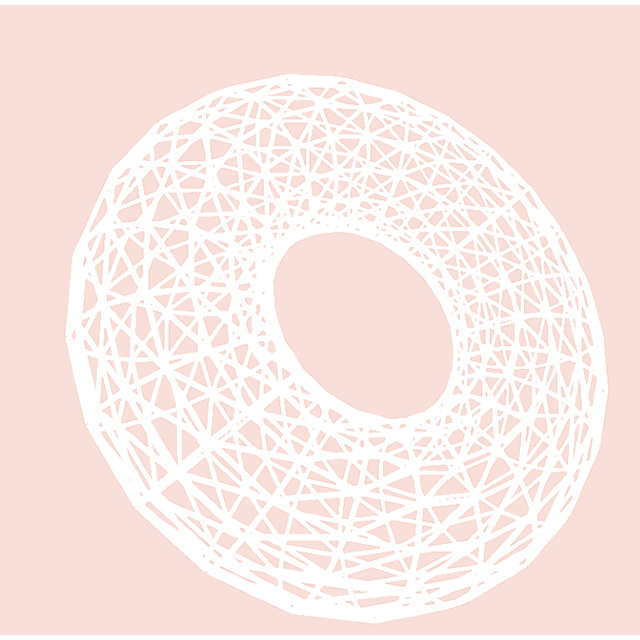 <a href='https://editor.p5js.org/Orzrihh/full/4FPHo0hak'>Link to Sketch</a><br>This sketch used similar code to the previous two, but I used a torus instead to see how it would be affected. I also tried to use a lighter palette to compare to later.