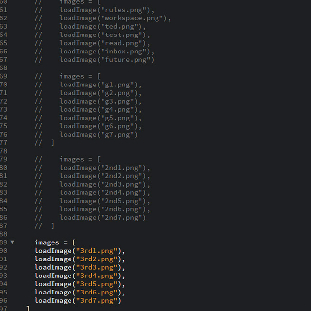 To quickly compare each of my portraits while I was working I kept every portrait's layers grouped together, and just slashed out the ones I didn't want to see at the time.