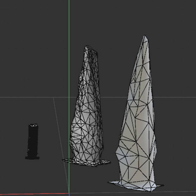 Most of the edits I made to this were focused on fixing the holes and gaps that you could see on the side. I tried to get as striaght as possible. One thing I had trouble with was making sure the base was still defined due to the reduced polygons