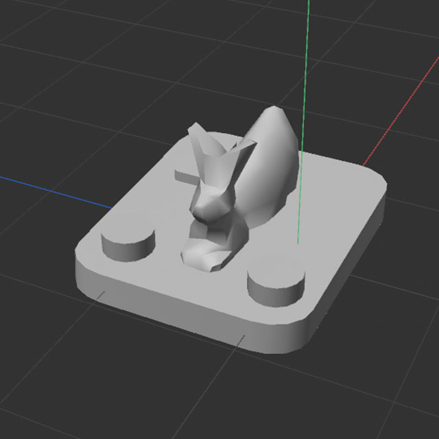 I wanted to test if I could add other parts to my base since I intended to incorperate my base into the theme. This model is one I eneded up test printing. I really like how this one turned out since it has a very distinct shape.