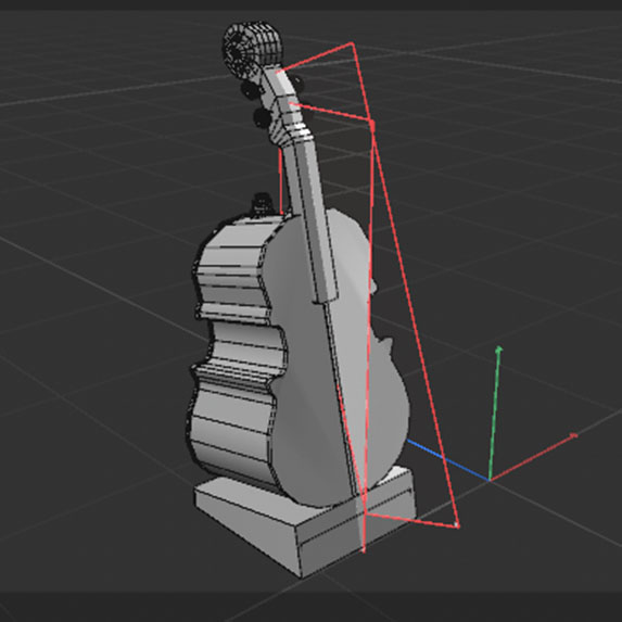 I tried to keep the amount of planes and polygons I used to a minimum for this model as opposed to the rabbit model