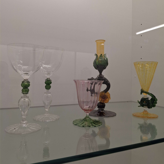 Various parts of objects are clear, and even if they aren’t made of glass I knew I wanted look into clear materials and ask about the process of making objects with glass like these glasses.